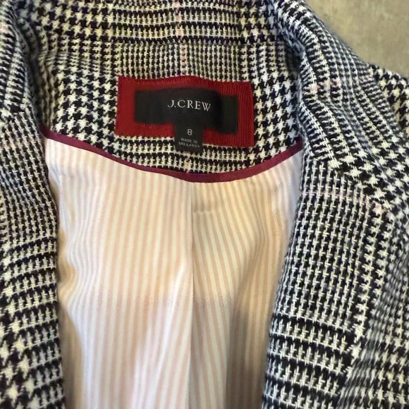 J. Crew Black and White Checkered Blazer - Picture 3 of 5